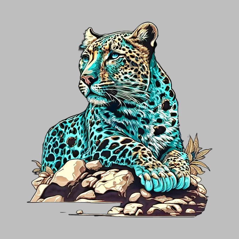 Leopard lying in wait