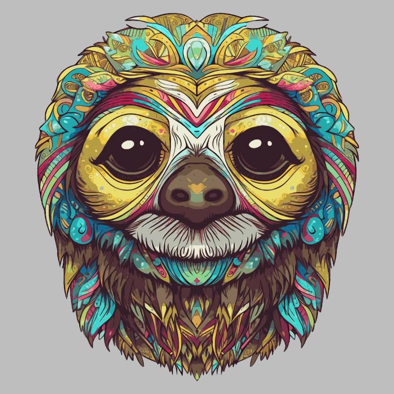 Psychedelic sloth