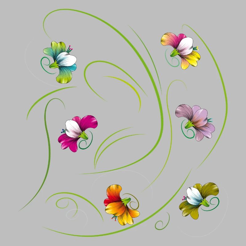 vrille florale, fleurs