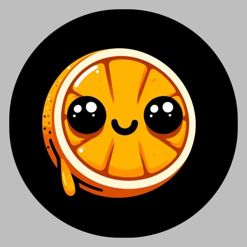 Comic Orange with Eyes