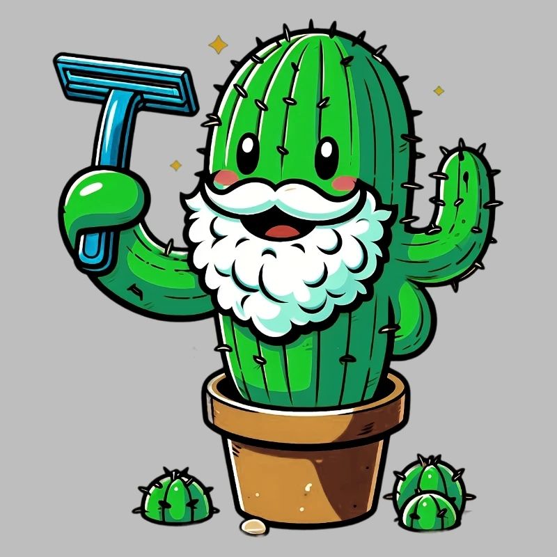 Cactus se rase la barbe