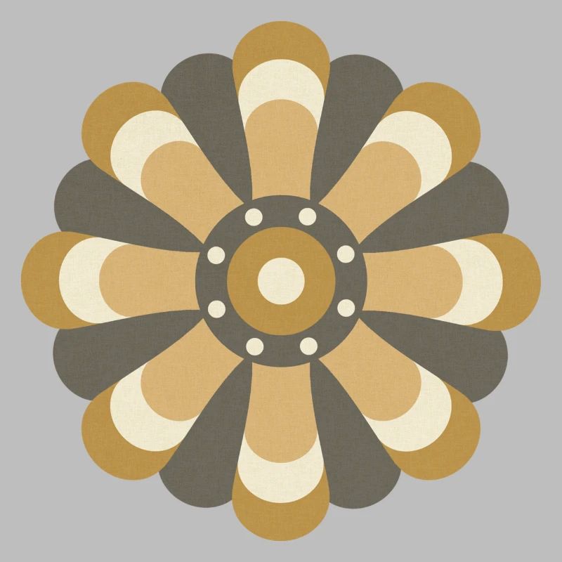 Fleur dorée et brune