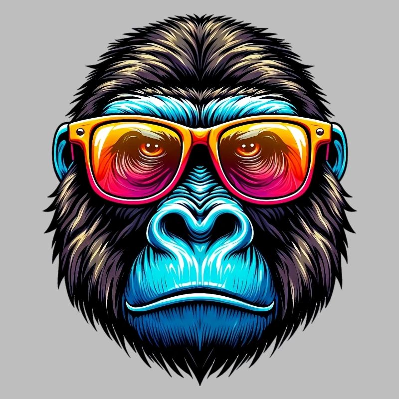 Gorillas with sunglasses