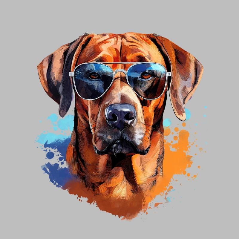 Rhodesian Ridgeback mit Sonnenbrille