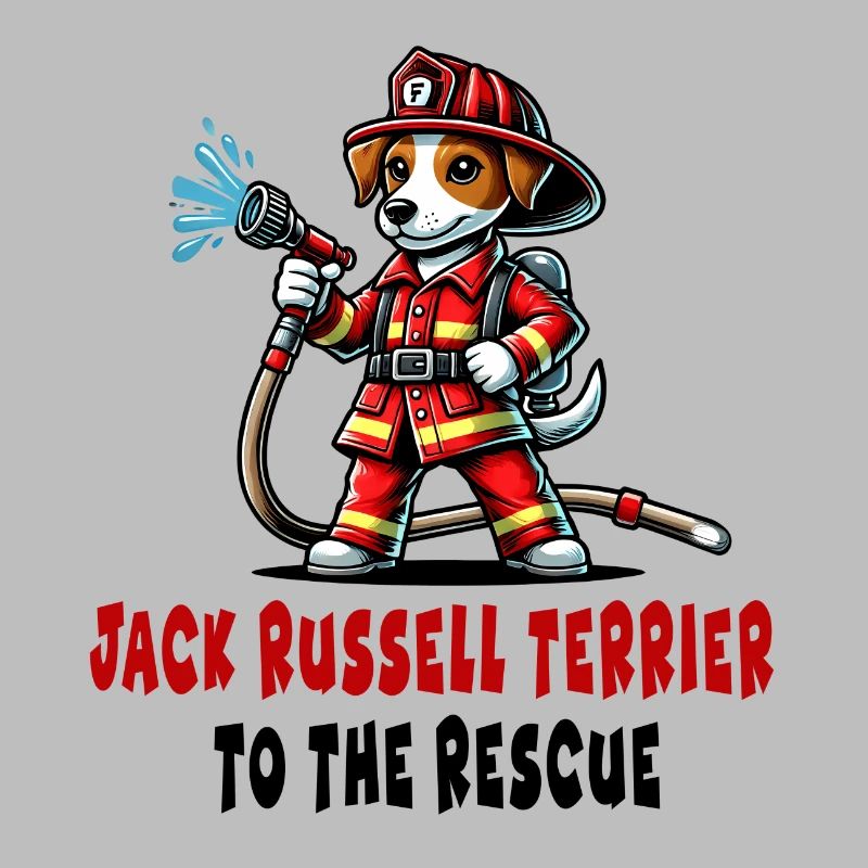 Jack Russell Terrier Fireman