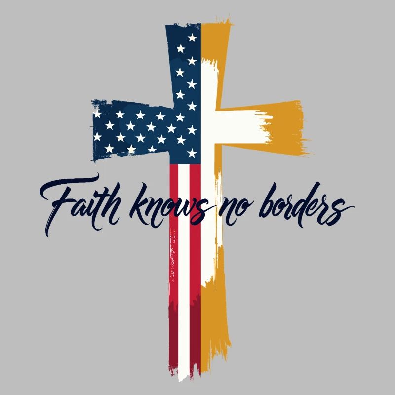 Drapeau américain et du Vatican
