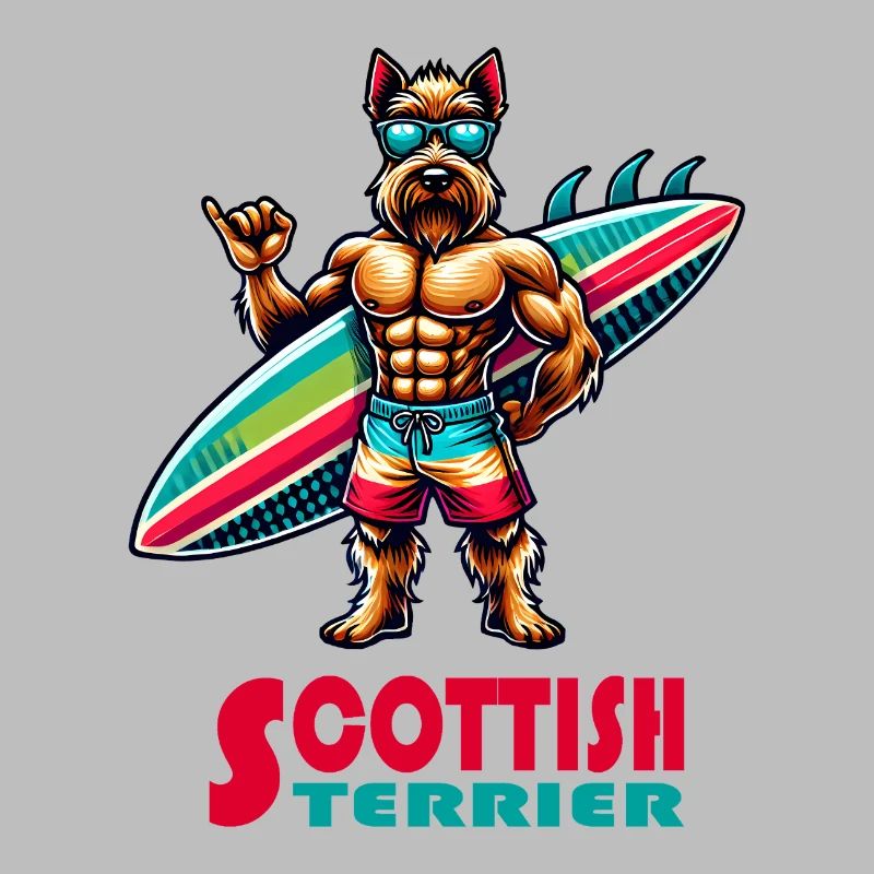 Terrier écossais Surfer