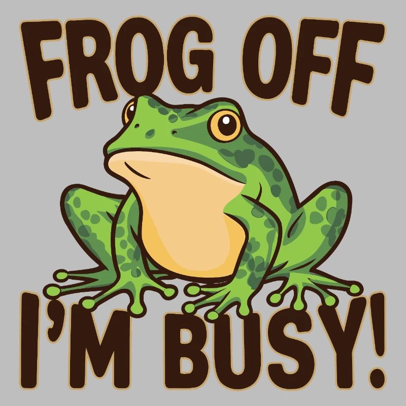 Frosch mit Blick auf das Wesentliche