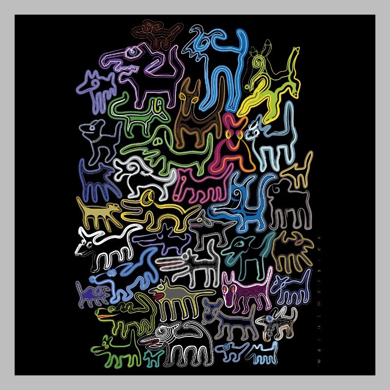 Bunte Hunde