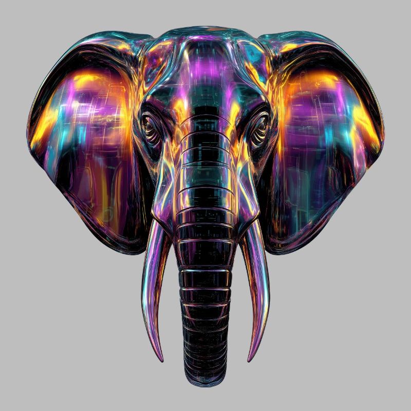 L’art de l’éléphant dans la conception de la lumière du néon