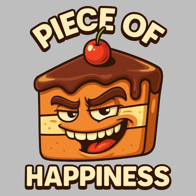 Conception de gâteau « morceau de bonheur »