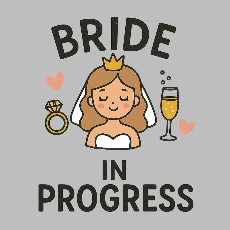 Bride in Progress - Funny EVJ Party Conception nuptiale