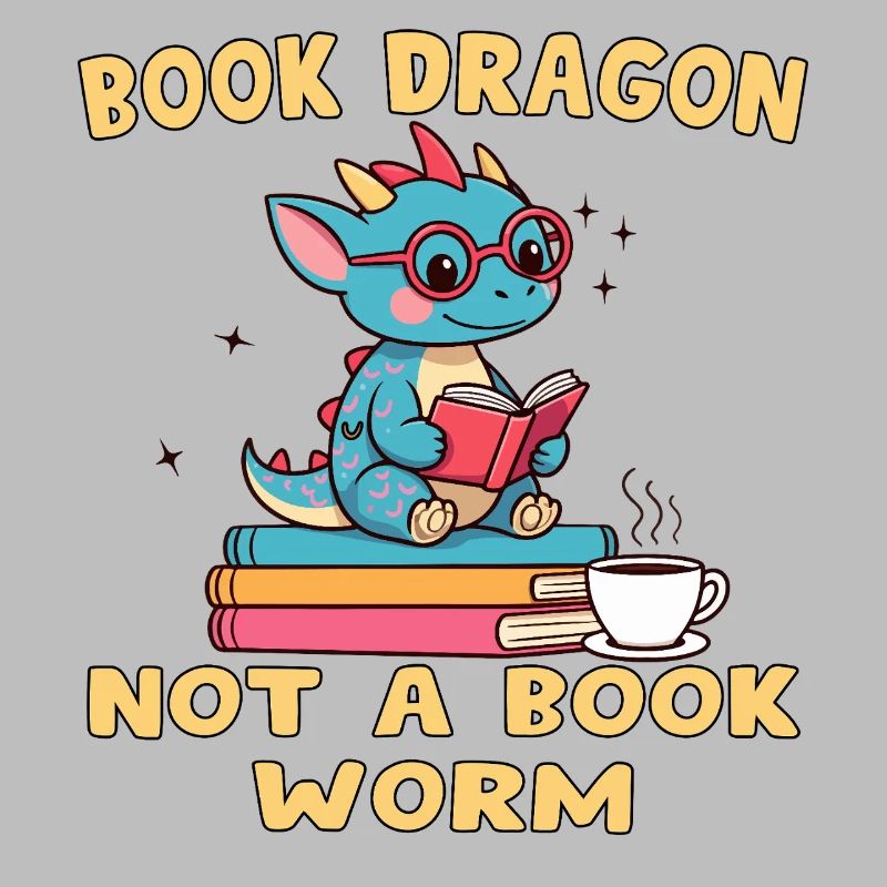 Drache Bibliophile Eule