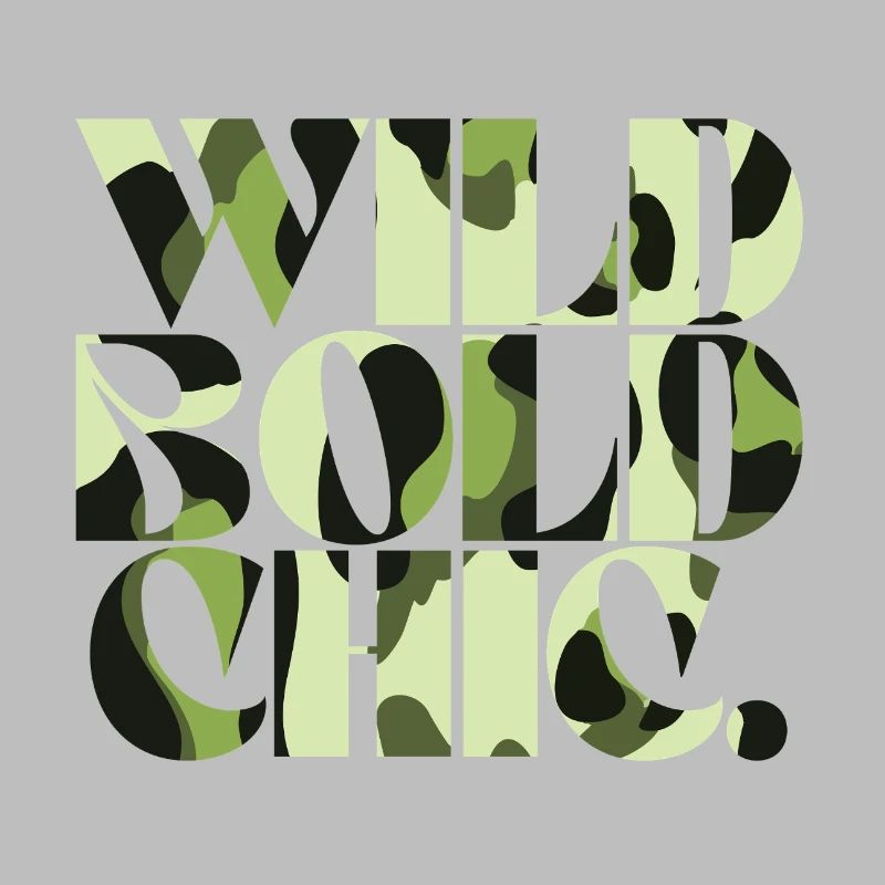 Wild Bold Chic Camouflage Chic