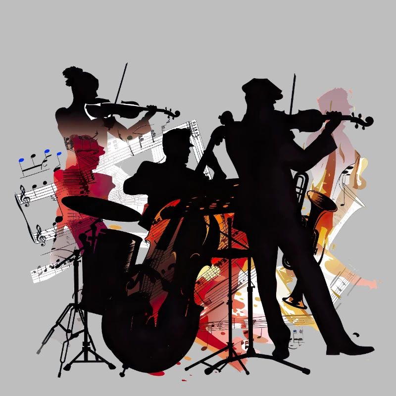 Explosion de couleur de silhouette de gang