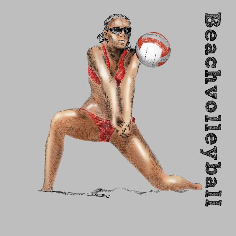 Volleyball Diva Red