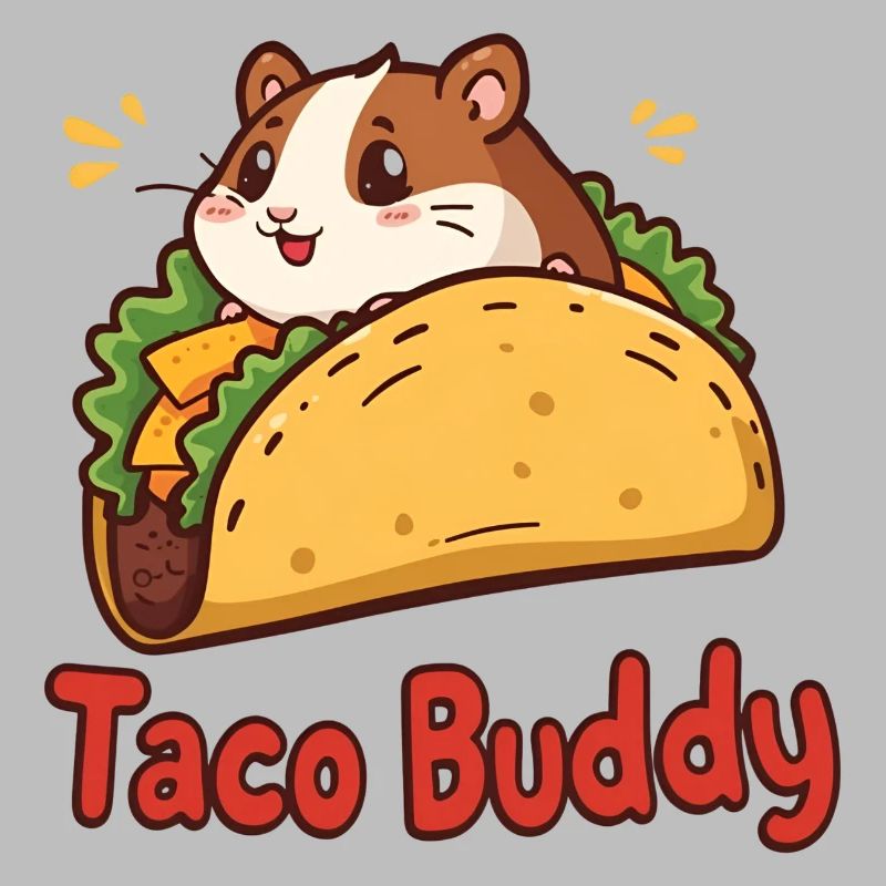 Taco Buddy - Conception de hamster de dessin animé