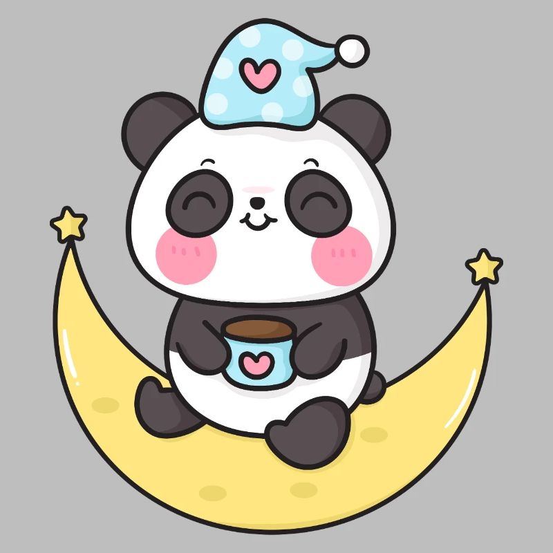 Celestial Panda on the Moon