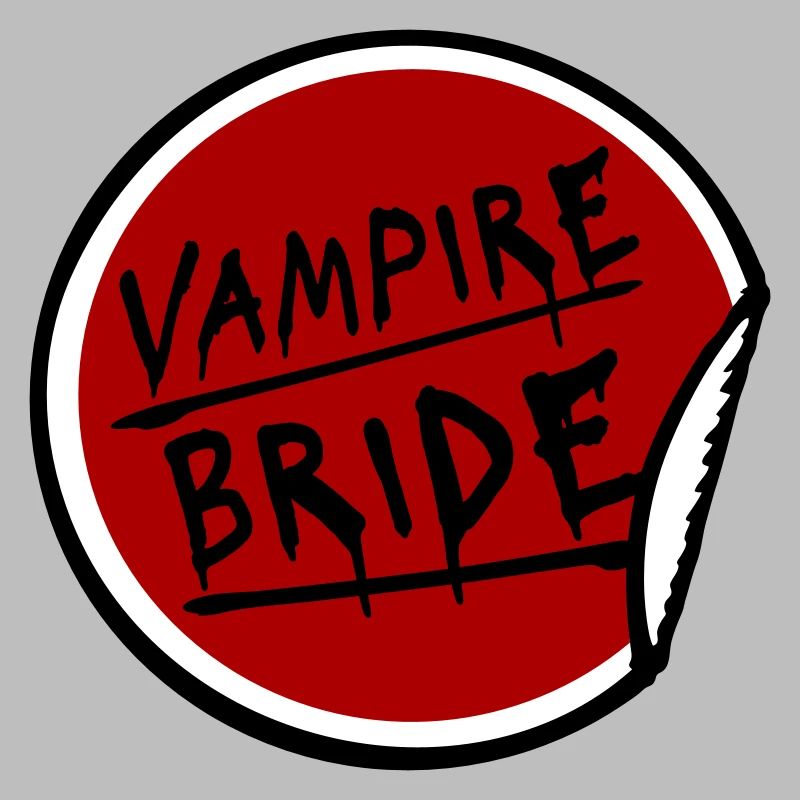 Vampire Bride Stickers Halloween Bachelor Bride Wedding