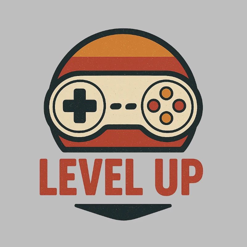 Level Up Retro Controller Graphics