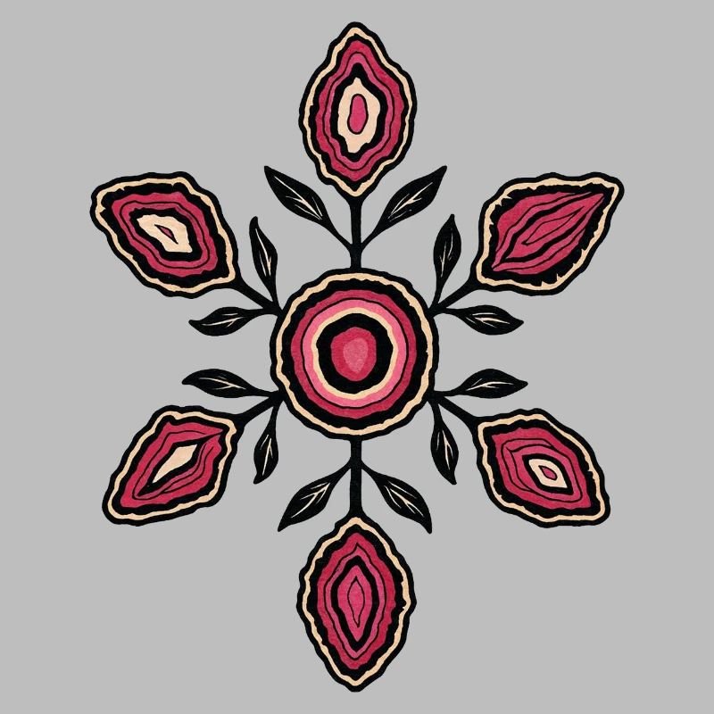 Rose Petal Mandala Pattern
