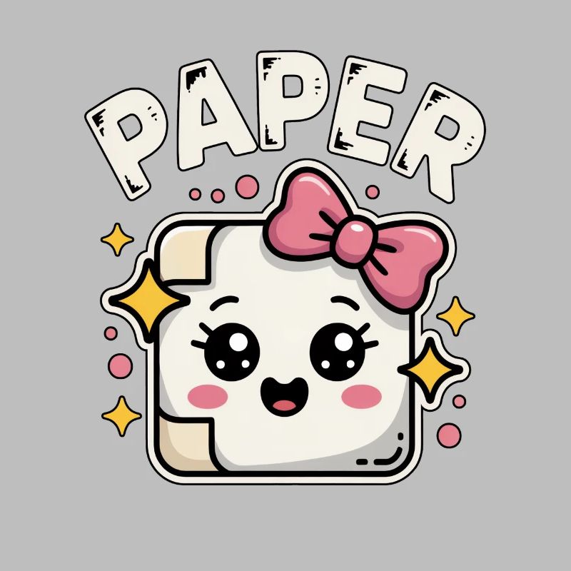 Ciseaux Papier Pierre Papier Kawaii