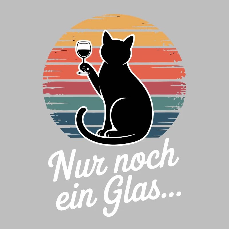 Katze mit Weinglas: Nur noch ein Glas