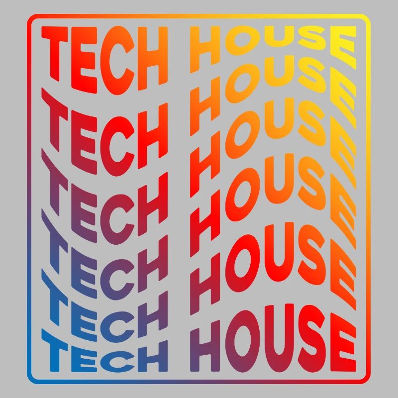 Tech House Neon Gradient Wiederholt sich