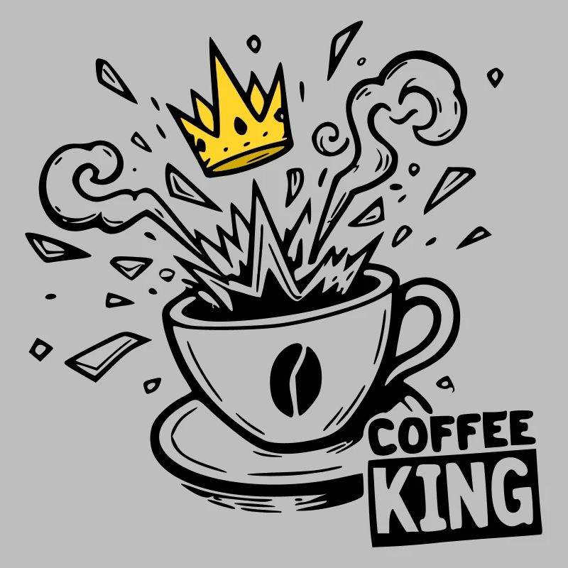 Grind or Die: coffee king krone graffiti kaffee