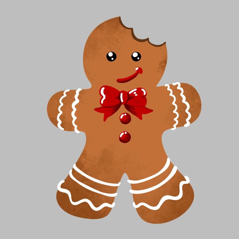 Sugar Gloss Gingerbread Man with Bow