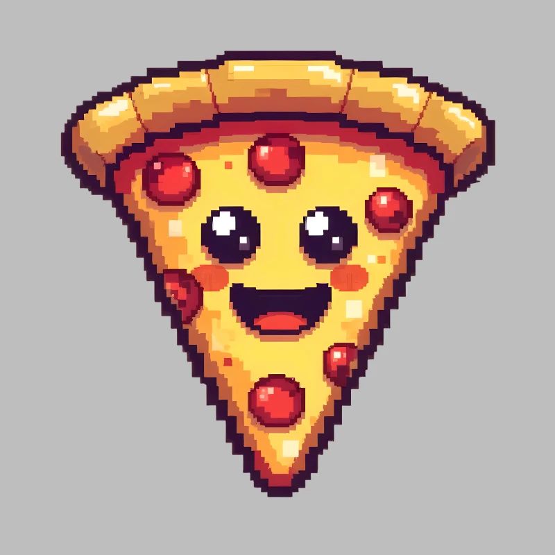 Pixel Pizza Smiling Slice