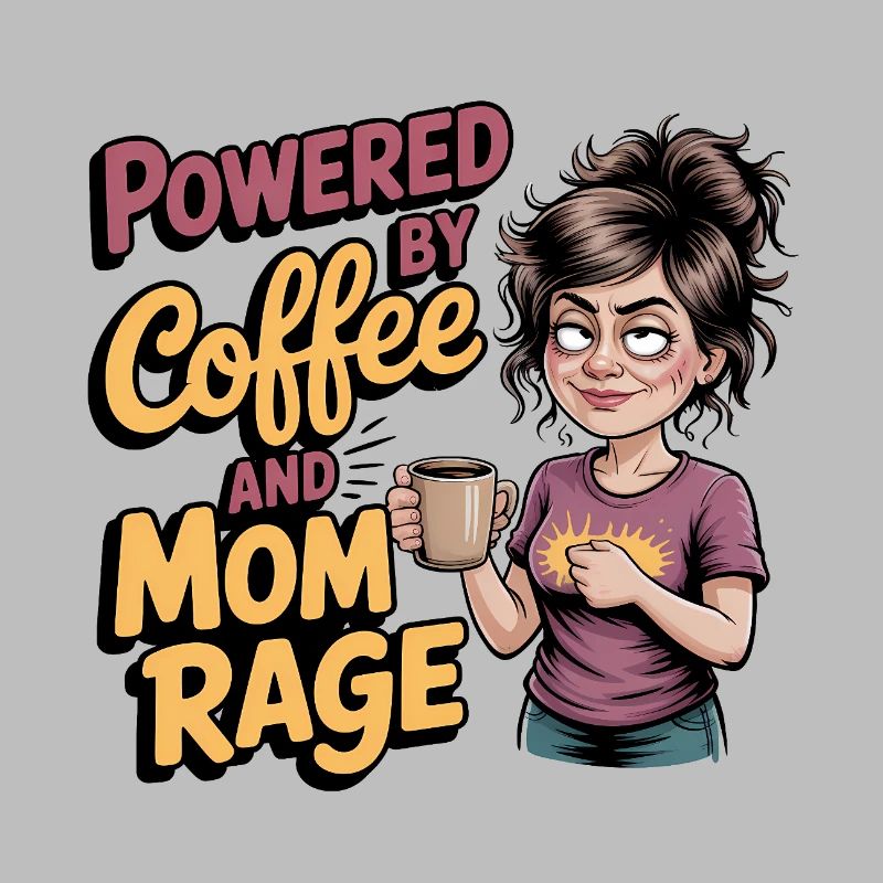 Powered by Coffee and Mom Rage – Muttertagsgeschenk