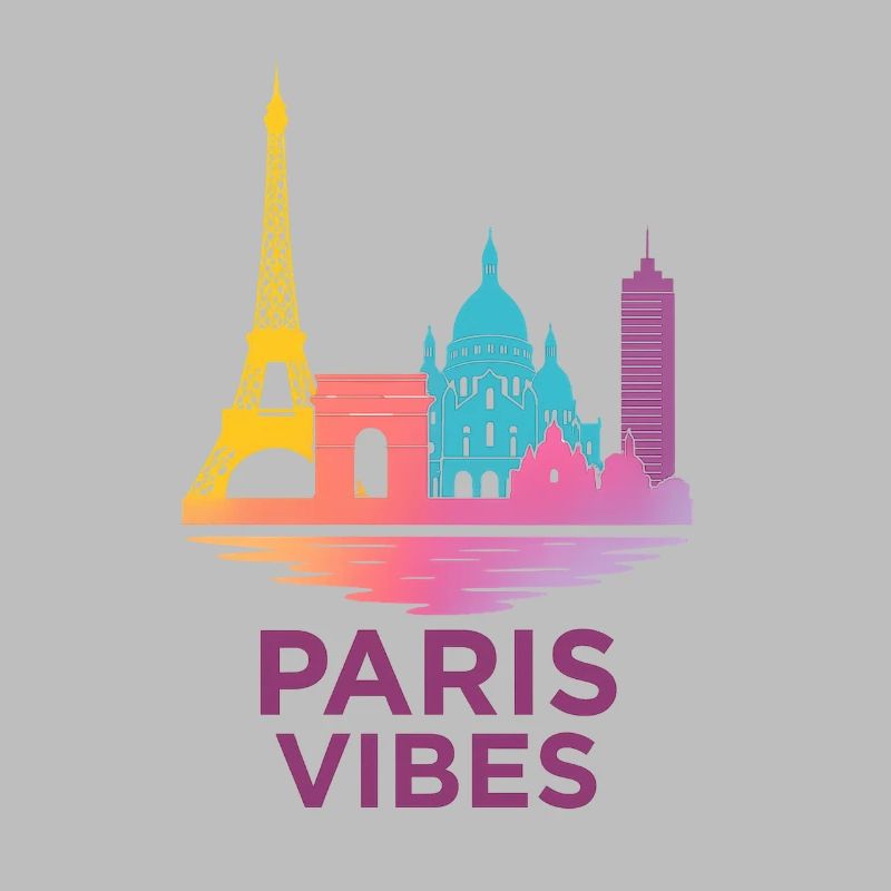 Silhouette de gradient de Paris Vibes