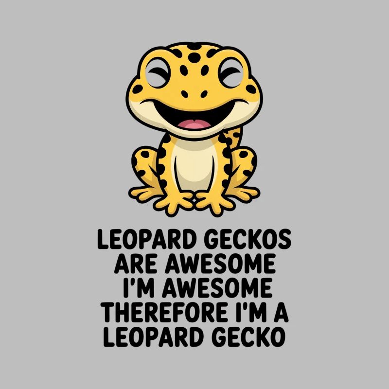 Dessin animé du Gecko léopard