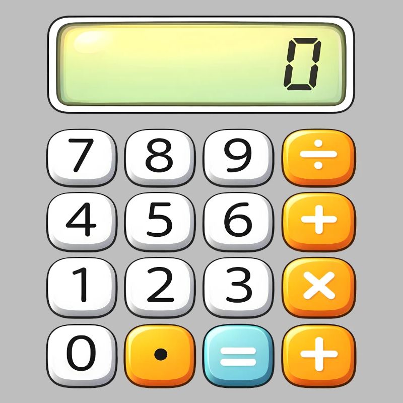 Neon Calculator Icon Tee