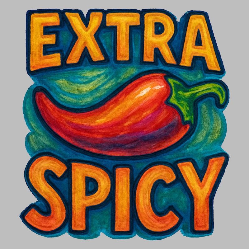 Extra scharfe Chili-Pop-Kunst