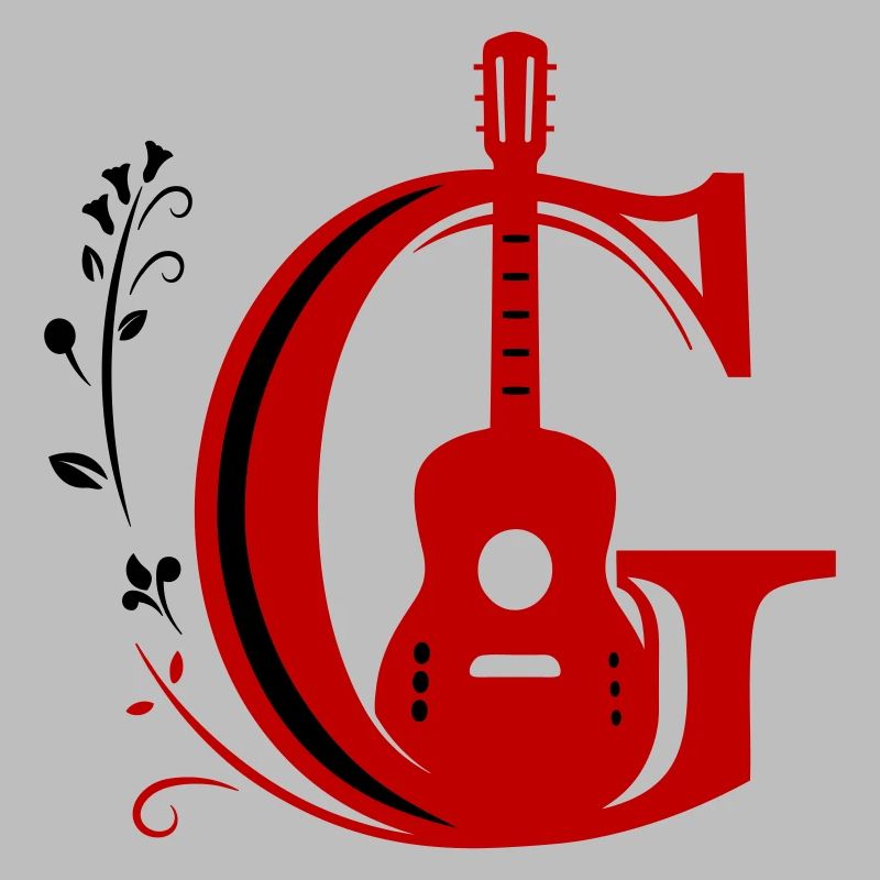 Initial c with guitar