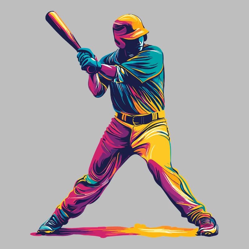 Color Explosion Baseball Bat