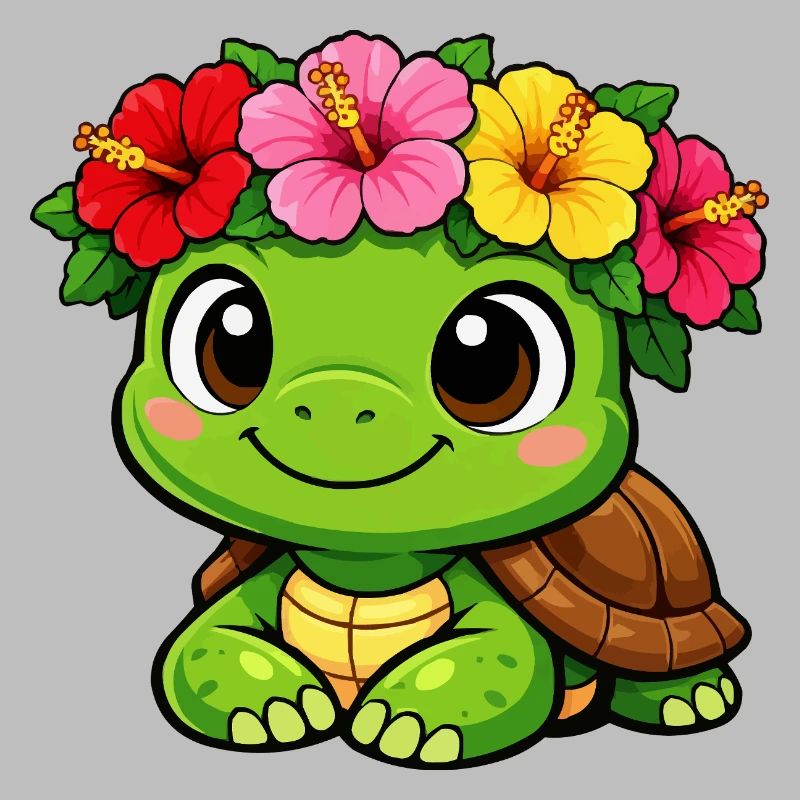 Blossom-crowned turtle