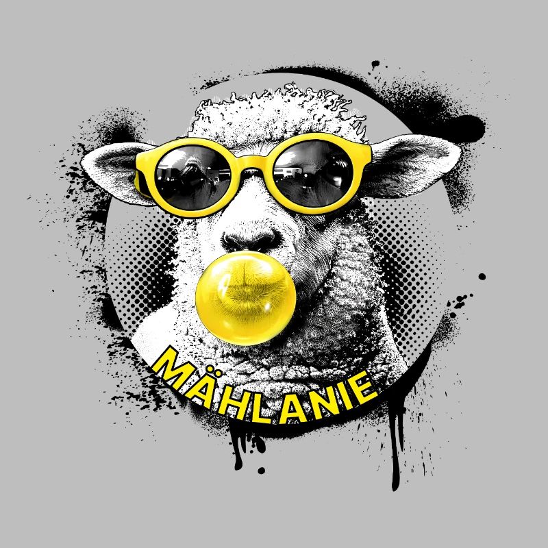 Mählanie – Cooles Schaf Pop Art Melanie
