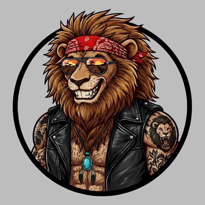 Löwenbiker Rock'n Roll Leather Jacket