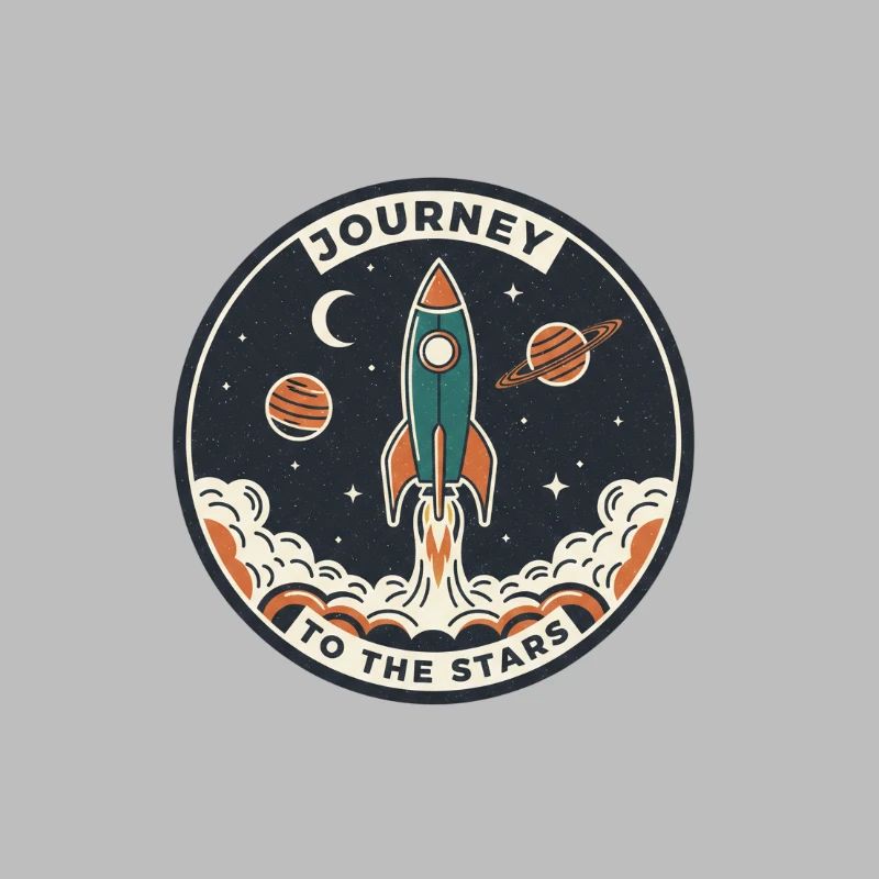 Rocket Journey to the Starry Sky Patch