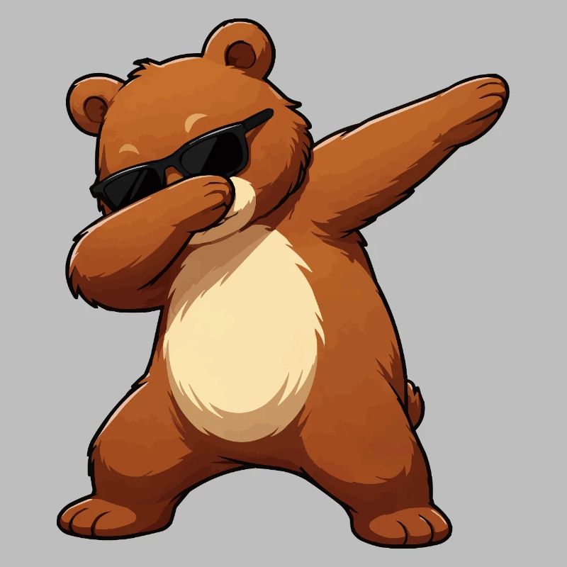 Dab Bear with Sunglasses