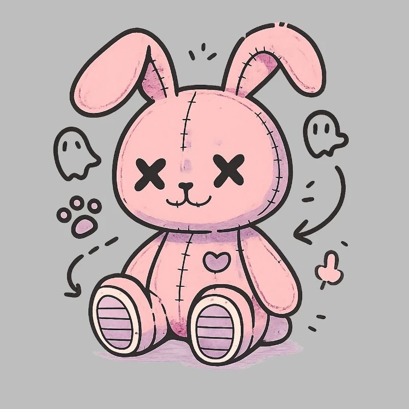 Goth Bunny Horror Rabbit Gothic Creepy Creepy