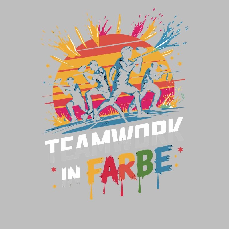  Teamwork In Farbe Maler Team Handwerker Lackierer