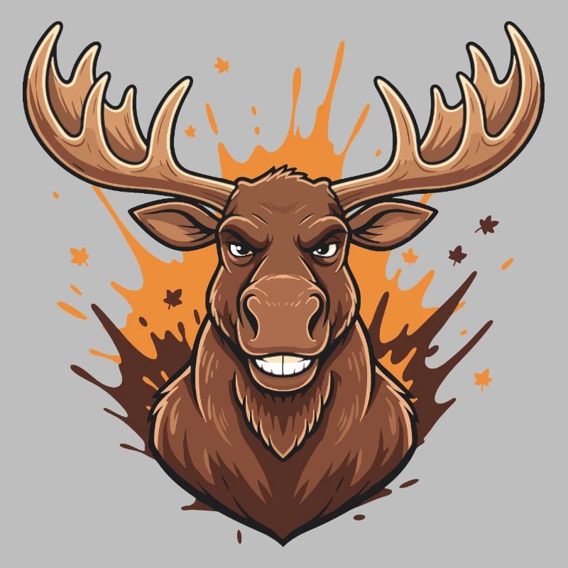 Forest Deer Fire Splash