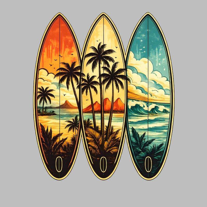 Triptyque Surf Tropique