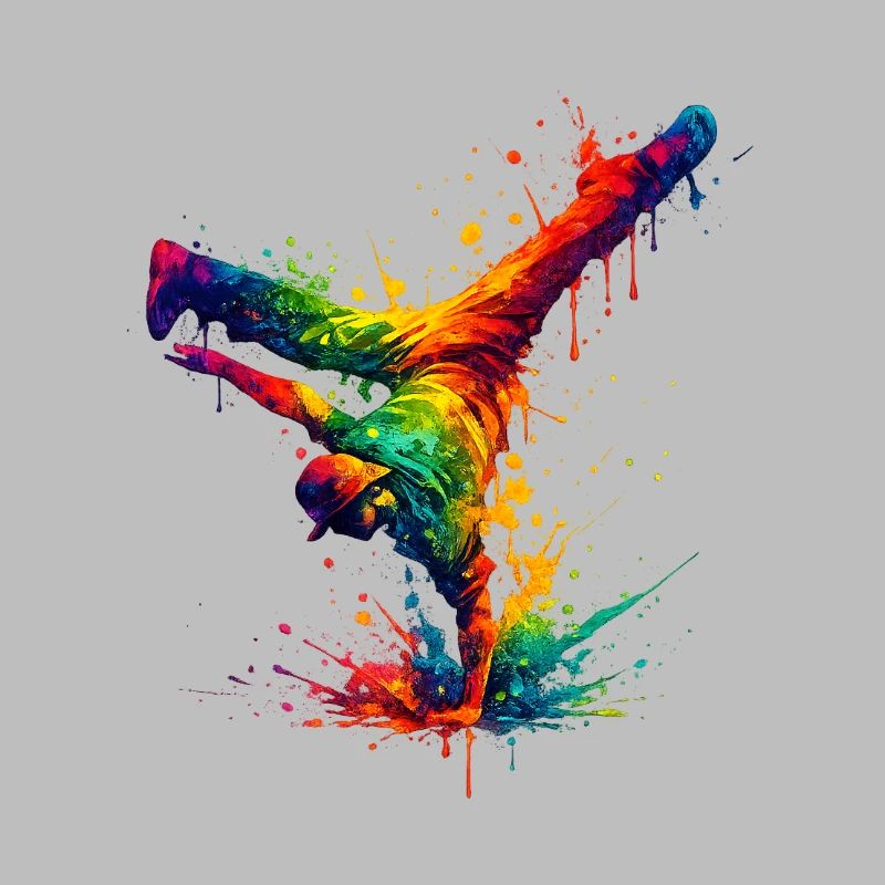 Hand Splashed Rainbow Dance