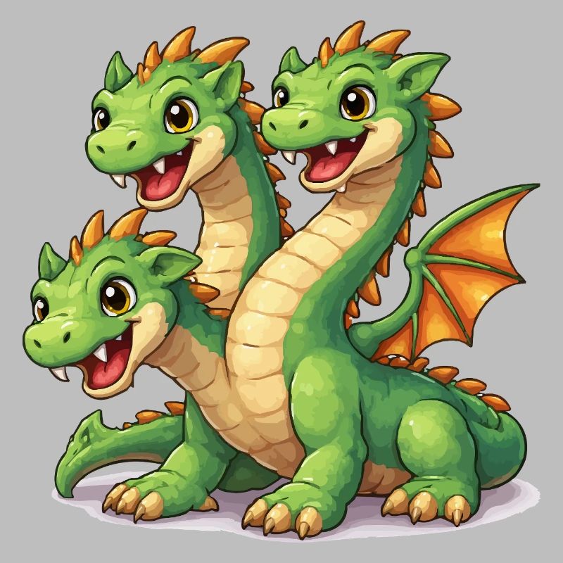 Dreiköpfiger Drache
