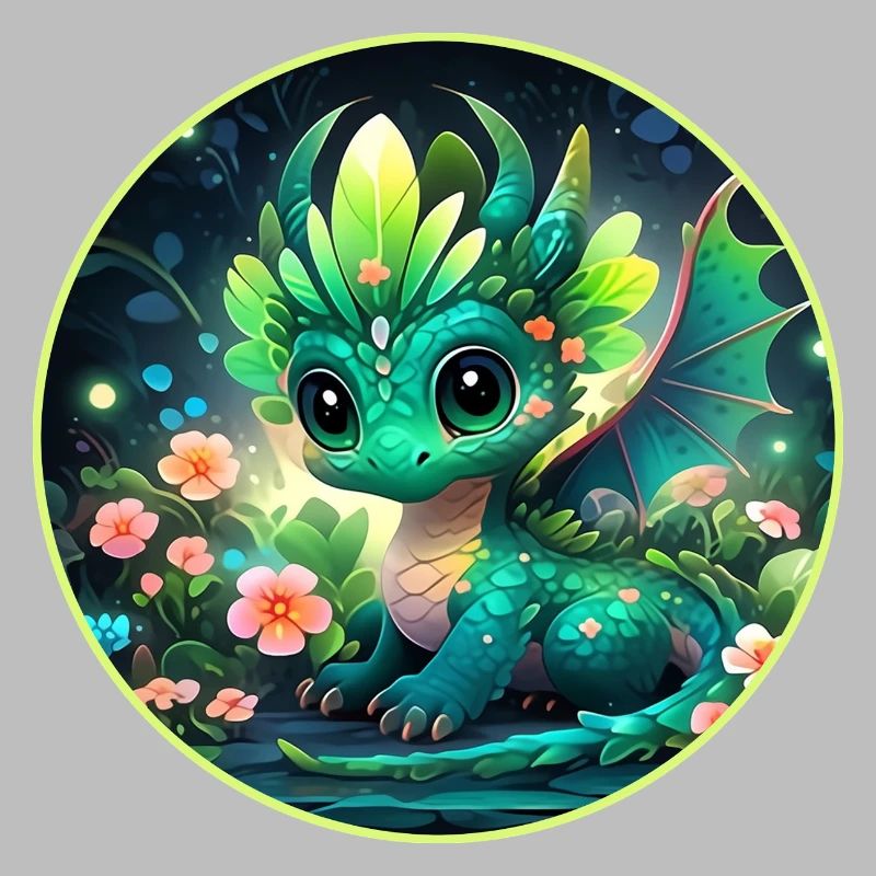 Drachenjunge im Regenwald